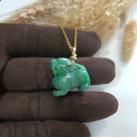 Translucent Bright Green Jadeite "Auspicious Wealth Pixiu" (JAB006985) 3