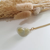 Good Translucency Icy Yellow Jadeite “Golden Calabash” Pendant (JAB007030) 6