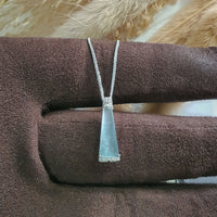 Highly Translucent Icy Light Blue Jadeite “Icy Trapezoid” Pendant (JAB007179) 1