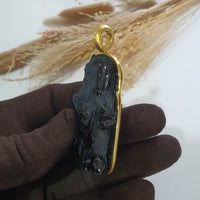 Translucent Icy Bluish Green Omphacite Jadeite "Mighty Guan Gong" Pendant (JAB007218) 5