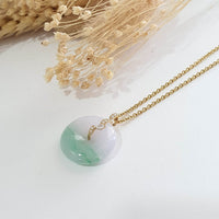Translucent Brilliant Green Jadeite "Serenity in Bloom" Pendant (JAB007479) 6