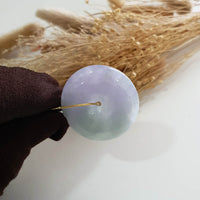 Translucent Icy Lavender and Green Jadeite “Eternal Fortune” Pendant (JAB007591) 5