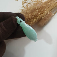 Translucent Icy Green Jadeite "Goddess’s Vase" Pendant (JAB007691) 5