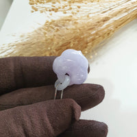 Good Translucency Icy Brilliant Lavender Jadeite "Auspicious Ruyi" Pendant (JAB007692) 4