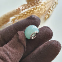 Translucent Icy Green Jadeite "Golden Barrel" Pendant (JAB007724) 6