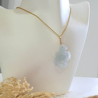 Good Translucency Icy Lavender Jadeite "Propserity Galloping Horse" Pendant (JAB007919) 10