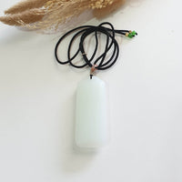 Translucent White Nephrite “Wu Shi Pai” Pendant (JAB007922) 10