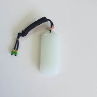 Translucent White Nephrite “Wu Shi Pai” Pendant (JAB007922) 7