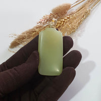 Translucent Yellow Nephrite “Wu Shi Pai” Pendant (JAB007923) 5