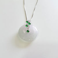 [Rare] Translucent Icy Lavender and Green Jadeite “Prosperity Lumière” Pendant (JAB008013) 7