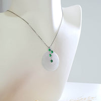 [Rare] Translucent Icy Lavender and Green Jadeite “Prosperity Lumière” Pendant (JAB008013) 9