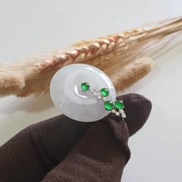 [Rare] Translucent Icy Lavender and Green Jadeite “Prosperity Lumière” Pendant (JAB008013) 6