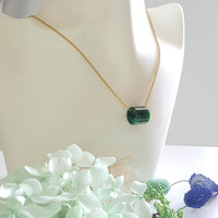 Translucent Brilliant Flower Green Jadeite "Barrel" Pendant (JAB008139) 7