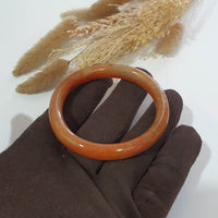 Translucent Brilliant Orangey Red “The Everlasting Sunset” Bangle (JAC002176) 2
