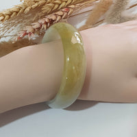 Translucent Brilliant Yellow Jadeite “Golden Whisper of Spring” Bangle (JAC002651) 9