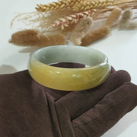 Translucent Brilliant Yellow Jadeite “Golden Whisper of Spring” Bangle (JAC002651) 4