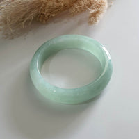 Good Translucency Icy Bright Green Jadeite Bangle (JAC002866) 4