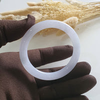 Translucent Icy Lavender Jadeite Princess Round Bangle (JAC002997) 5