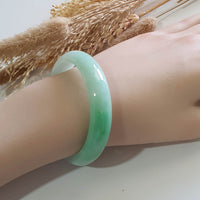 Translucent Brilliant Apple Green Jadeite Bangle (JAC003260) 10
