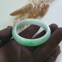 Translucent Brilliant Apple Green Jadeite Bangle (JAC003260) 1
