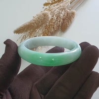 Translucent Brilliant Apple Green Jadeite Bangle (JAC003260) 3