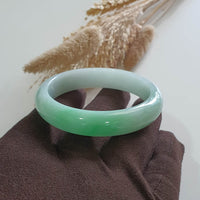 Translucent Brilliant Apple Green Jadeite Bangle (JAC003260) 5
