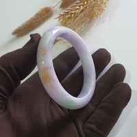 Translucent Brilliant “Imperial Tricolour Scenery” Jadeite Bangle (JAC003358) 7
