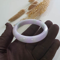 Translucent Brilliant “Imperial Tricolour Scenery” Jadeite Bangle (JAC003358) 5