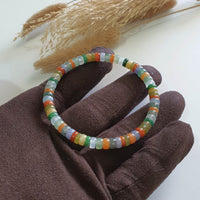 Multi-colours Jadeite “The Rainbow” Beads Bracelet (JAC003388) 6