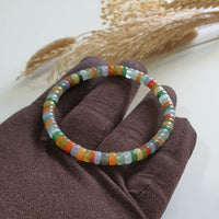 Multi-colours Jadeite “The Rainbow” Beads Bracelet (JAC003388) 5