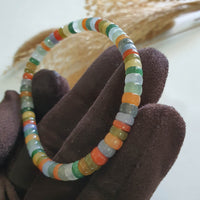 Multi-colours Jadeite “The Rainbow” Beads Bracelet (JAC003388) 3
