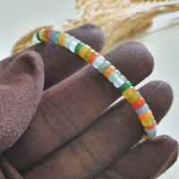 Multi-colours Jadeite “The Rainbow” Beads Bracelet (JAC003388) 4
