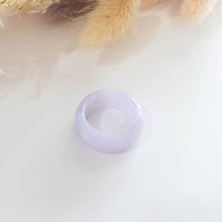 Translucent Lavender Jadeite Abacus Ring (JAD000491) 2