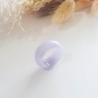 Translucent Lavender Jadeite Abacus Ring (JAD000491) 3