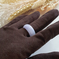 Translucent Lavender Jadeite Abacus Ring (JAD000491) 4