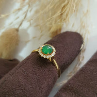 Highly Translucent “Icy Greenland” Jadeite Cabochon Ring (JAD000677) 2