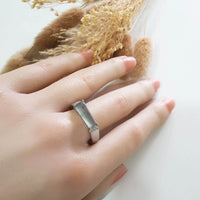 Highly Translucent Icy Light Blue Jadeite "Sugar Loaf" Men’s Ring (JAD000731) 9