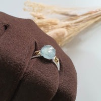 Highly Translucency Icy Sky Blue “Auspicious Wealth Toad” Ring (JAD000753) 9
