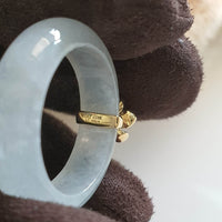 Highly Translucent Icy Jadeite "Icy Cherry Blossom" Ring (JAD000892) 5