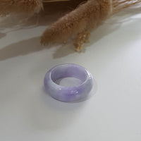 Translucent Brilliant Lavender Jadeite Abacus Ring (JAD001208) 7