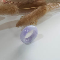 Translucent Brilliant Lavender Jadeite Abacus Ring (JAD001208) 1