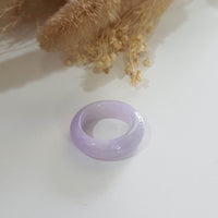 Translucent Brilliant Lavender Jadeite Abacus Ring (JAD001209) 2