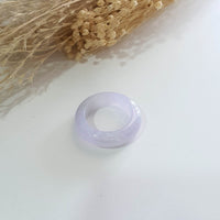 Good Translucency Icy Lavender Jadeite Abacus Ring (JAD001216) 2