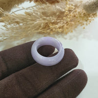 Translucent Brilliant Lavender Jadeite Abacus Ring (JAD001319) 2