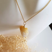 Translucent Golden Yellow Jadeite "Smiley Piglet on Cabbage" Pendant (JAM000282) 9