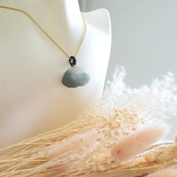 Translucent Green & White Jadeite "Smiley Piglet in Giant Cabbage" Pendant (JAM000290) 5