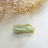 Translucent Brilliant Yellow Jadeite "Tiger of Wealth" Pendant (JAM000523) 5