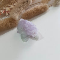 Translucent Icy Lavender Jadeite “Dragon Tortoise” (JAM000671) 1