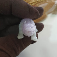 Translucent Icy Lavender Jadeite “Dragon Tortoise” (JAM000671) 8