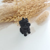 Black Jadeite "Frenchie Pug" Pendant (JAM000858) 7